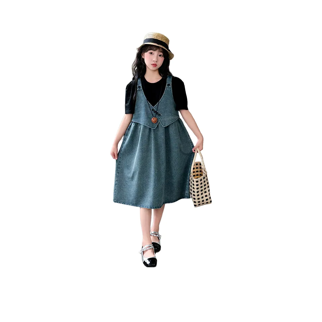 Because no Синий Платья для детей