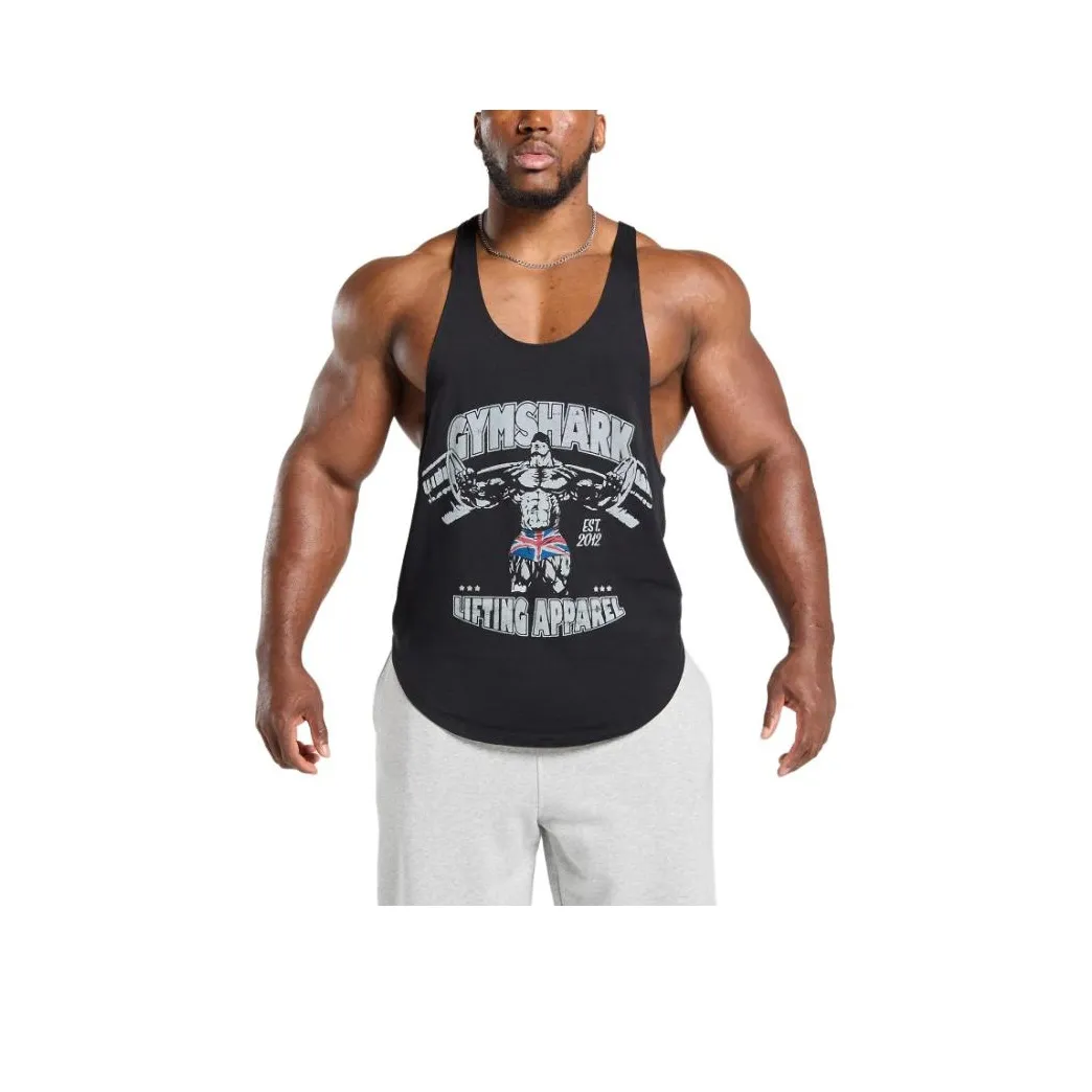 GYMSHARK Мужские черные майки