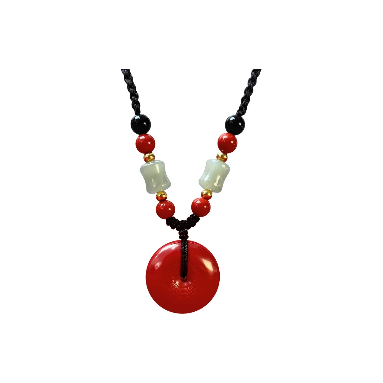 Love Reconstructed Cinnabar Necklaces Women's