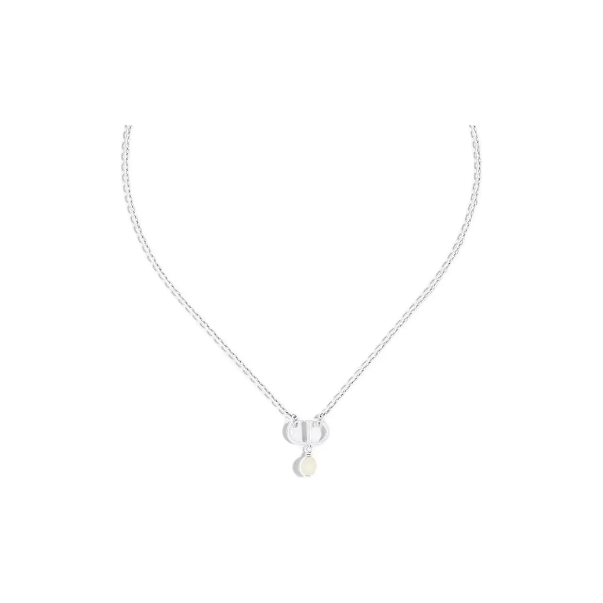 DIOR Metal Necklaces Women's Silver