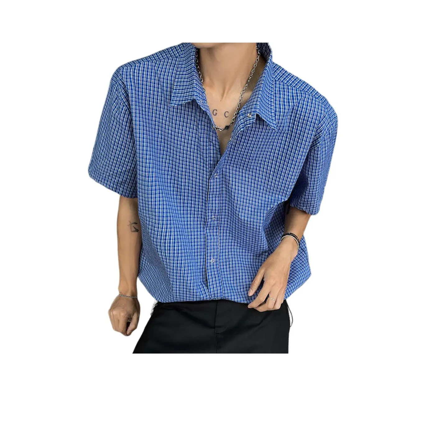 WELTER EXPERIMENT Синий Унисекс Рубашки