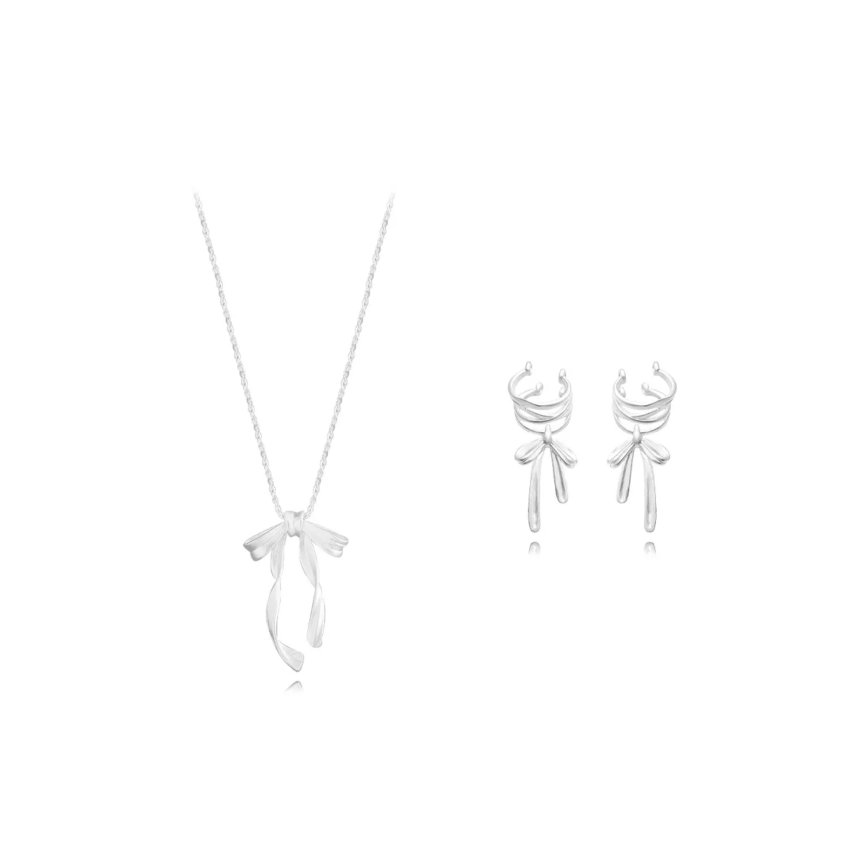 Muyan Alloy Ribbon Bowknot Necklace Set Women's