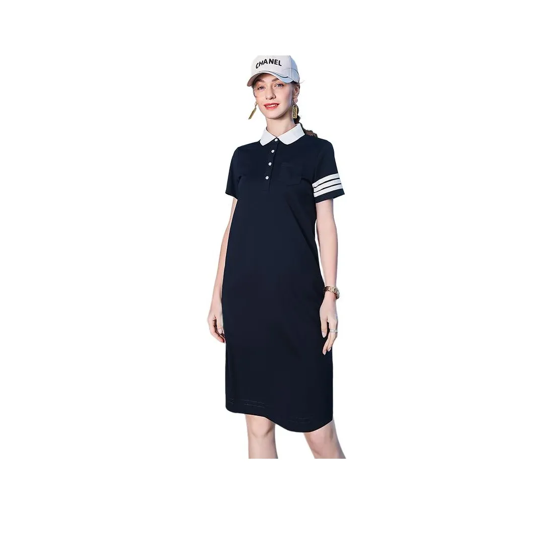 KAMILAN Короткий рукав Платье Женское