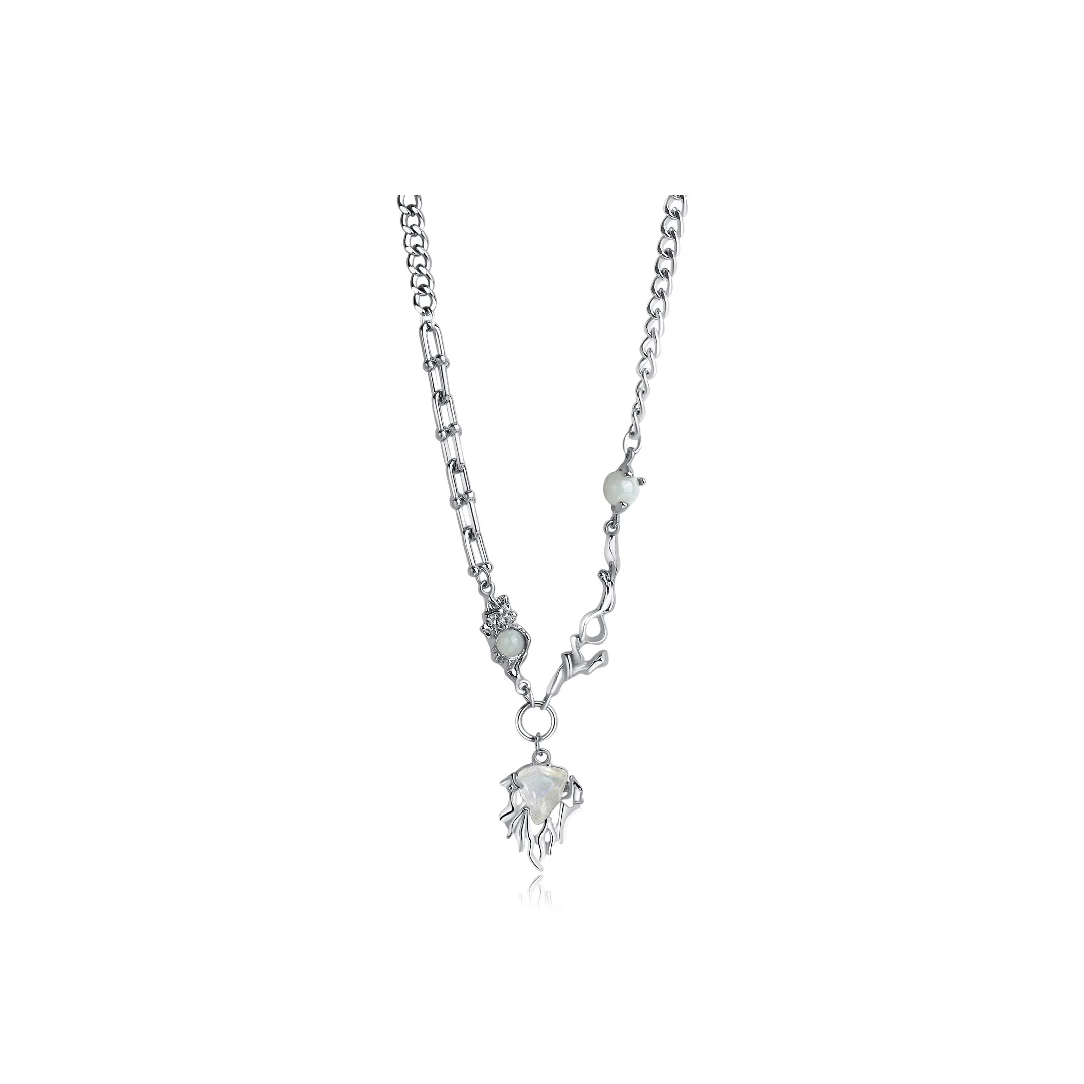 KING OF BLING Опал Ожерелья Унисекс