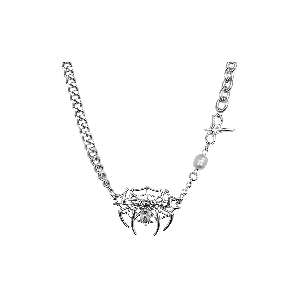 Kelanxi Циркон Ожерелья Женское Серебро