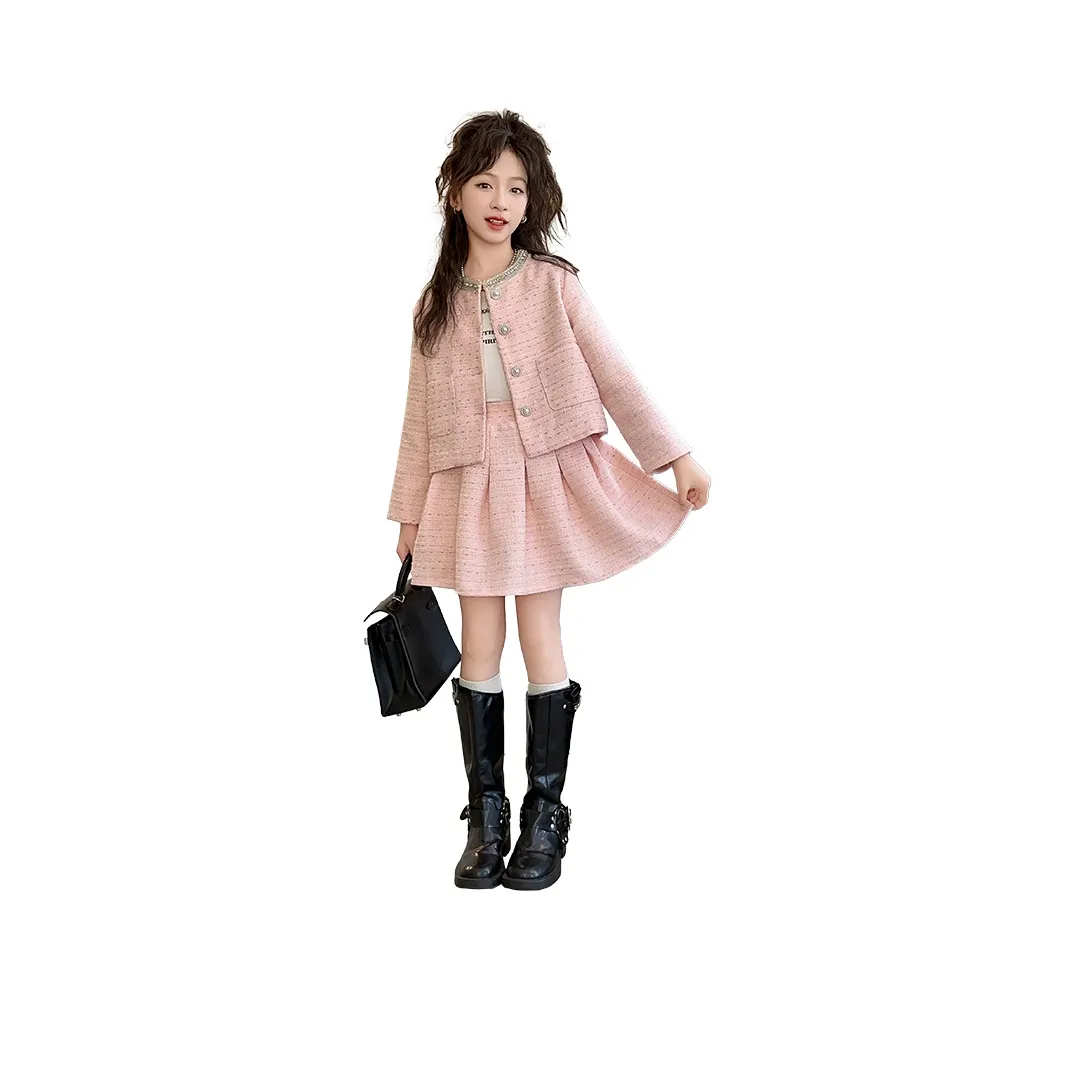 Jiao Ni Осенний комплект с юбкой розовый для подростков