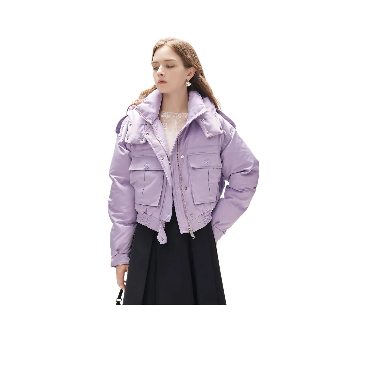 JORYAweekend Пуховик Женский Фиолетовый