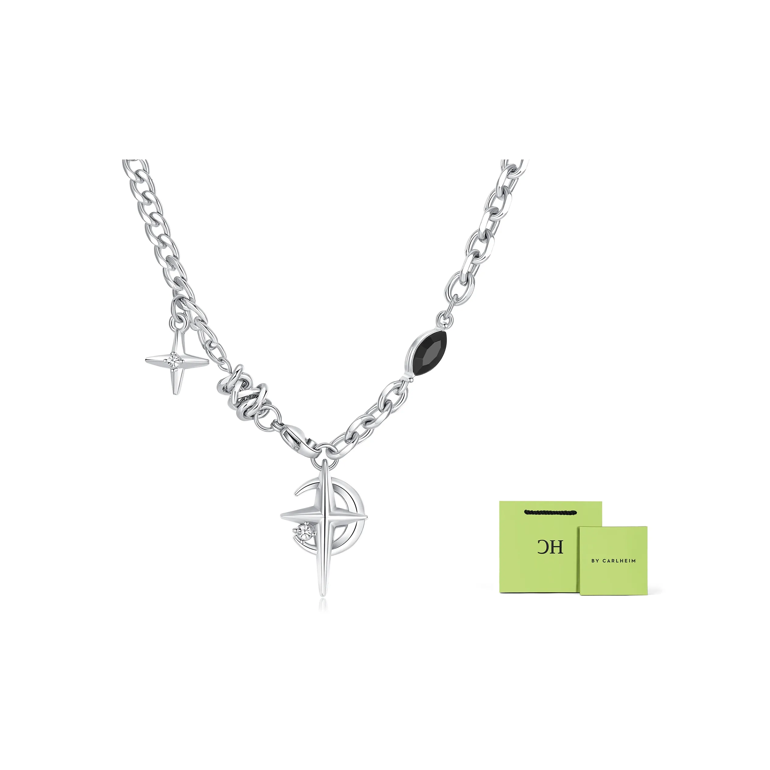 CARLHEIM Титановые стальные ожерелья унисекс