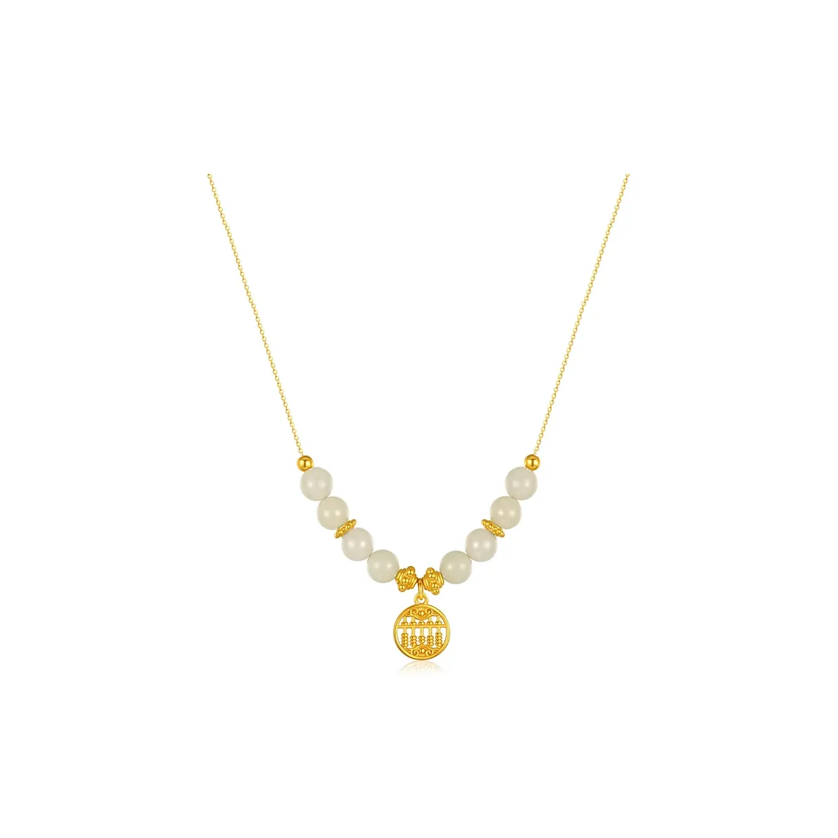 CHINA GOLD Hetian Jade Necklaces White Jade/Pale Greenish White Jade Women's
