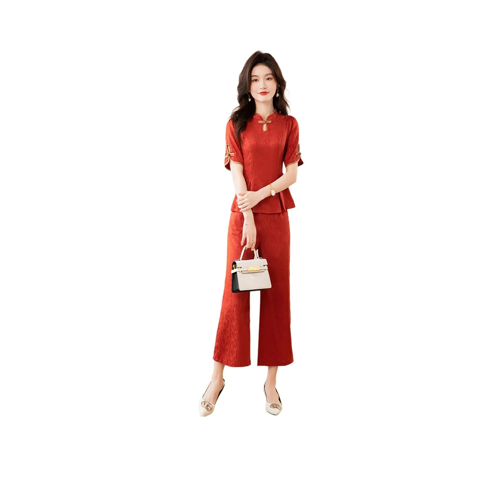 Mylan Casual Suit Women's Orange Red
