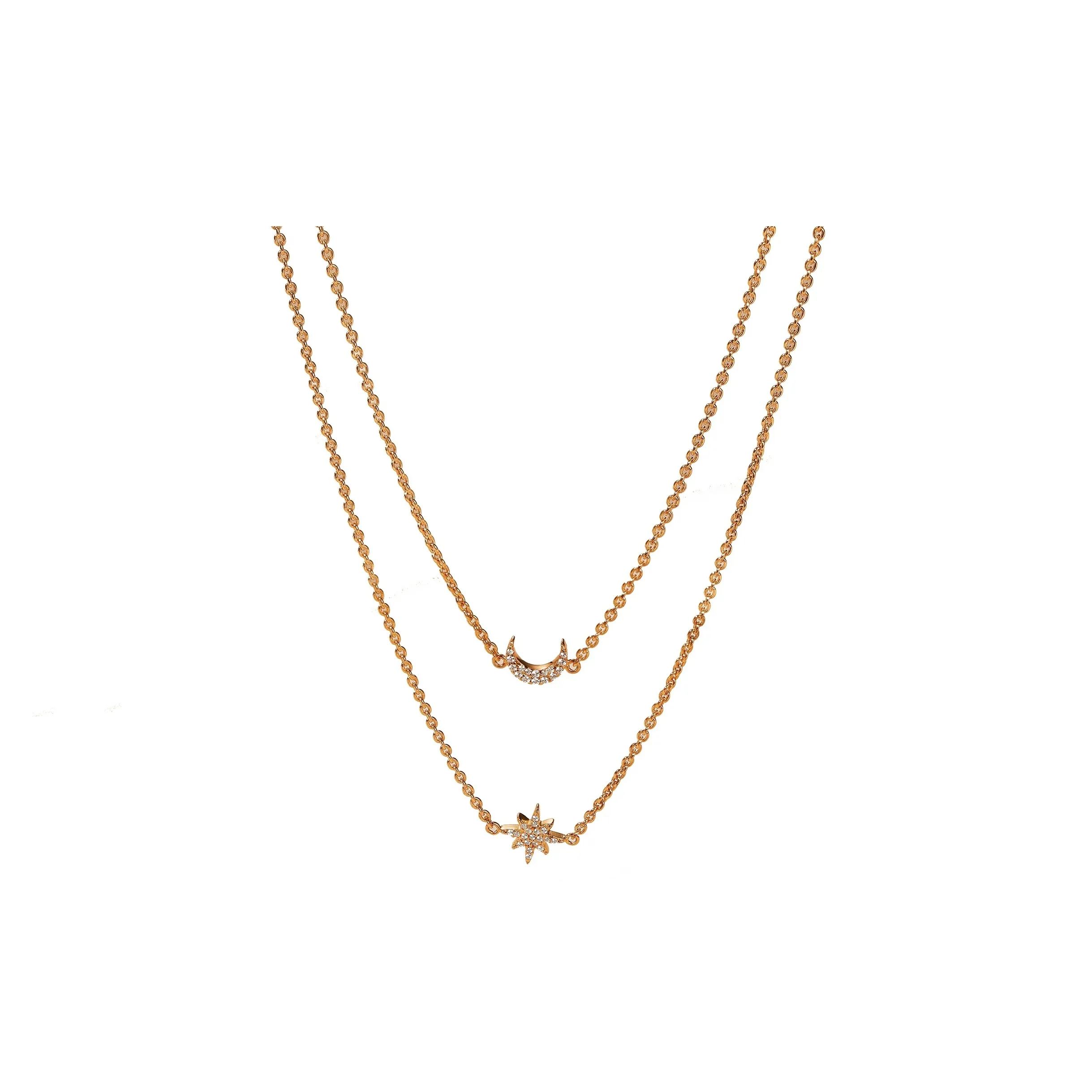 EMPORIO ARMANI Silver Necklaces Women's Rose Gold