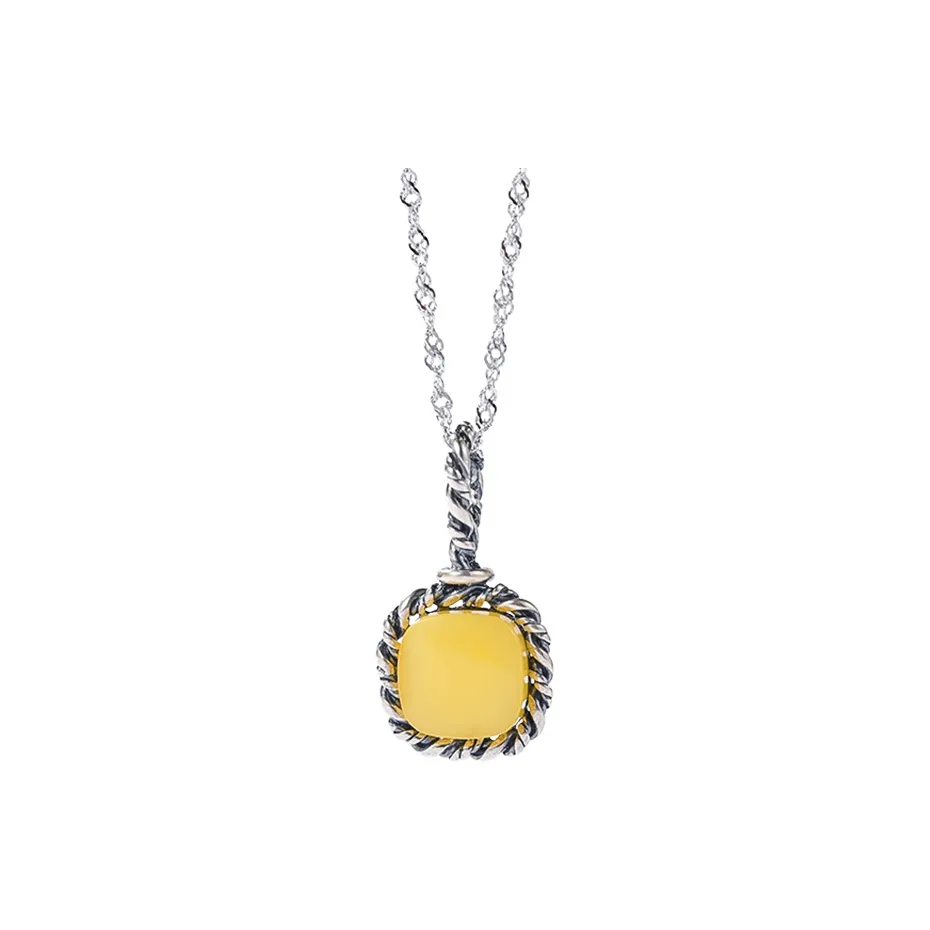 S&A Amber Jade Necklaces Women's