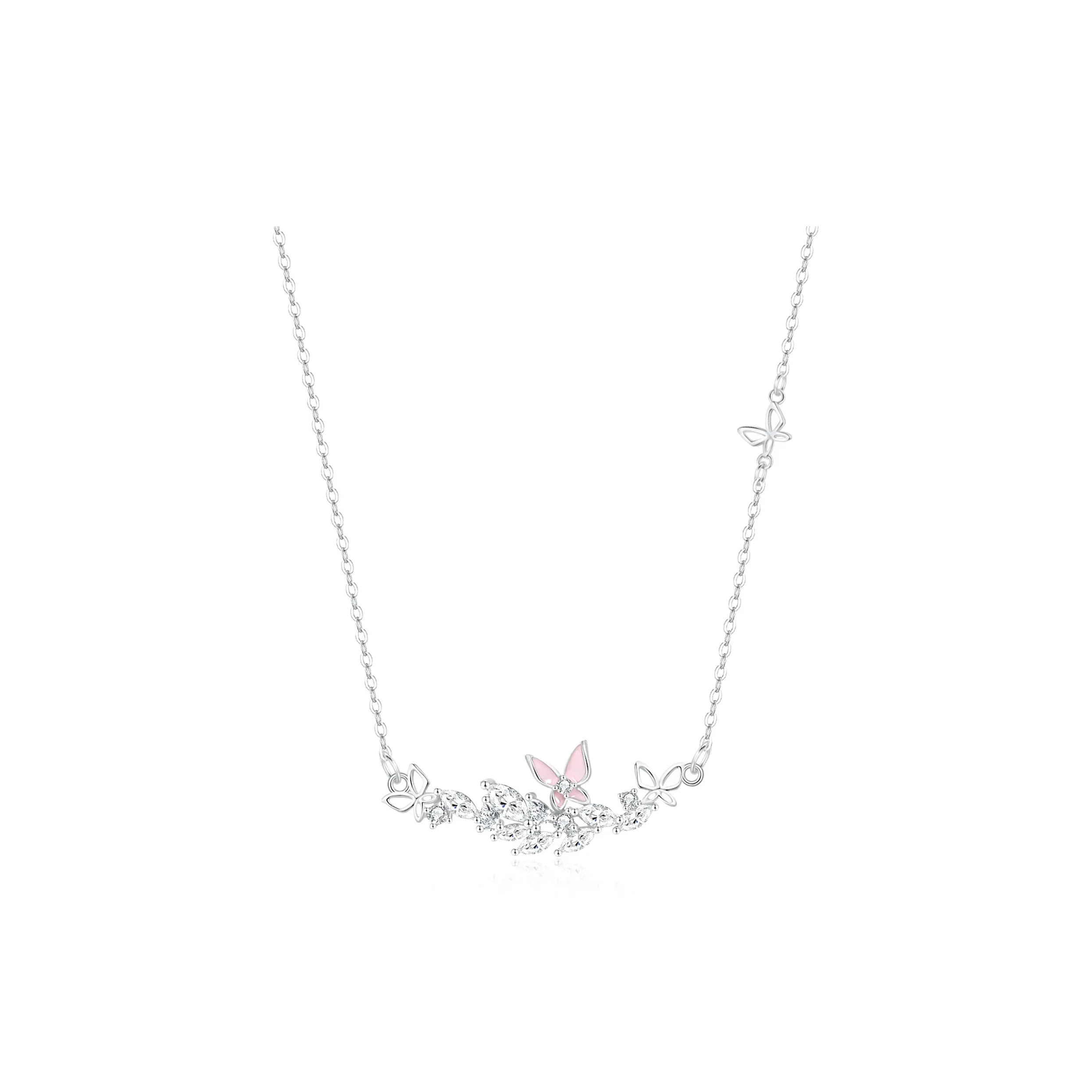 Сердце Маленький Медведь 999 Fine Серебряные Ожерелья Женские