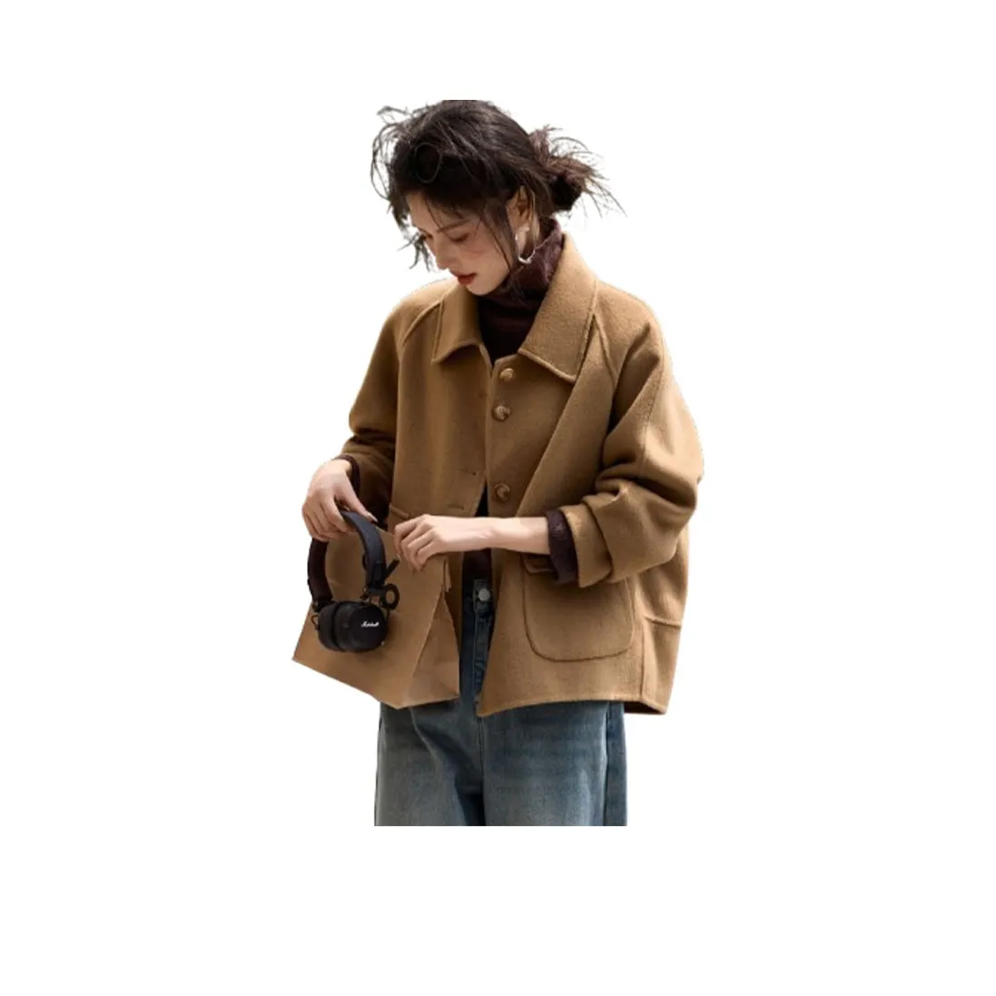 XWI Coats Women's Warm Camel