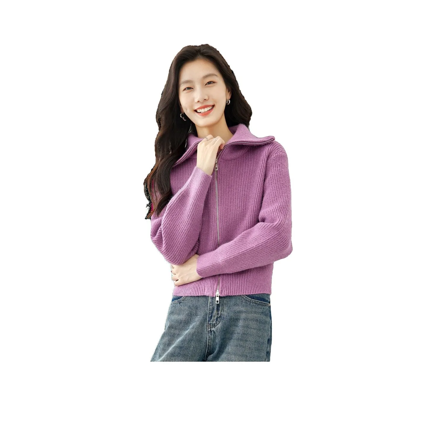 VIMLY Фиолетовые Женские Свитеры