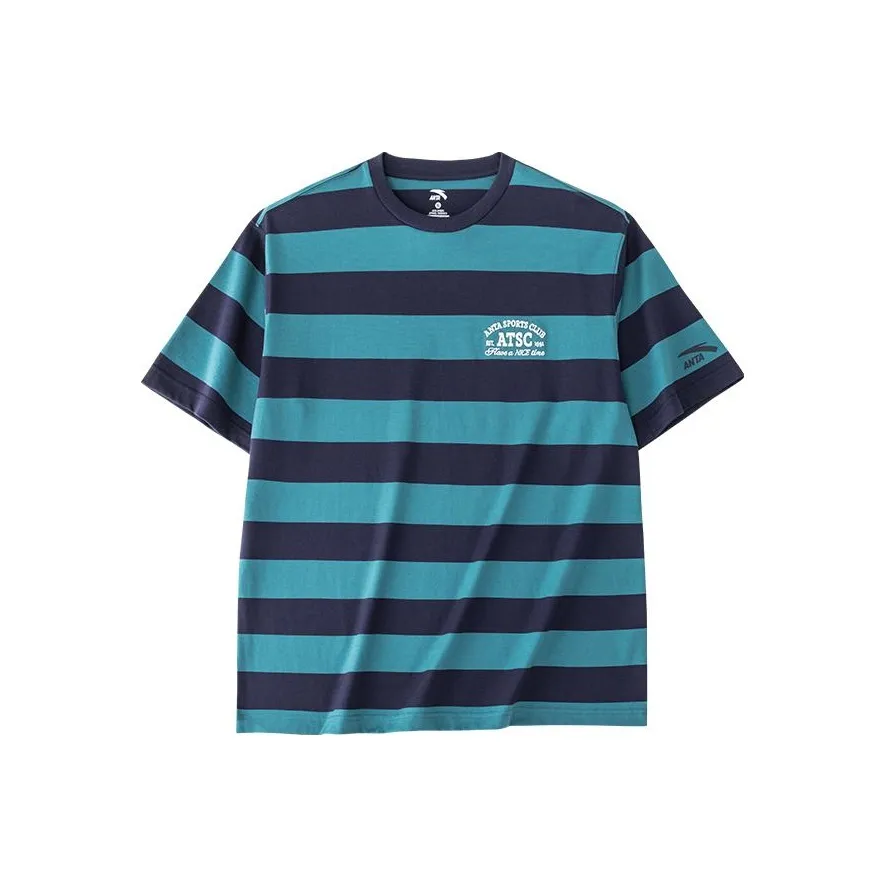 ANTA Life Collection T-Shirt Мужская Глициния Бамбук Зеленый Полуночь Синий