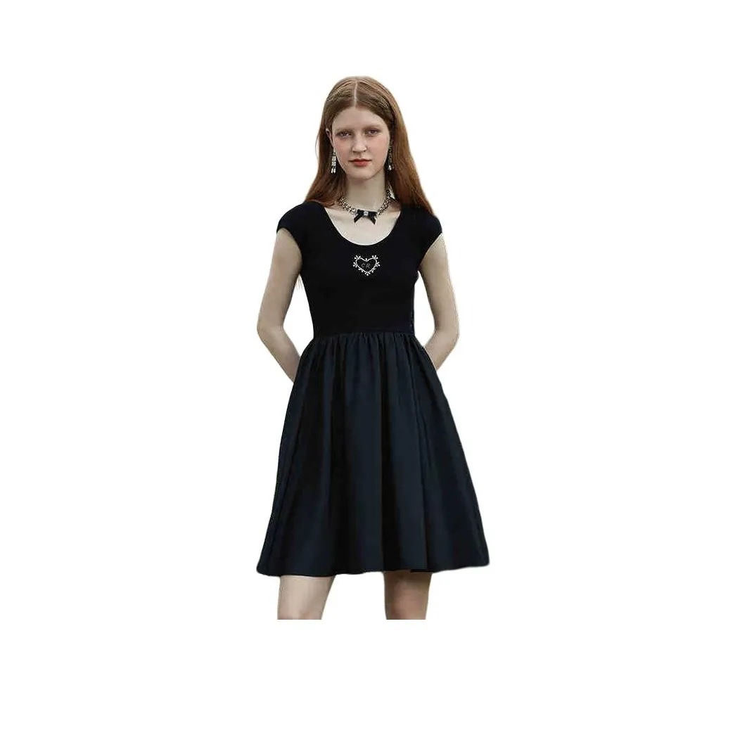 Caroline Без рукавов Платье Женское Черное