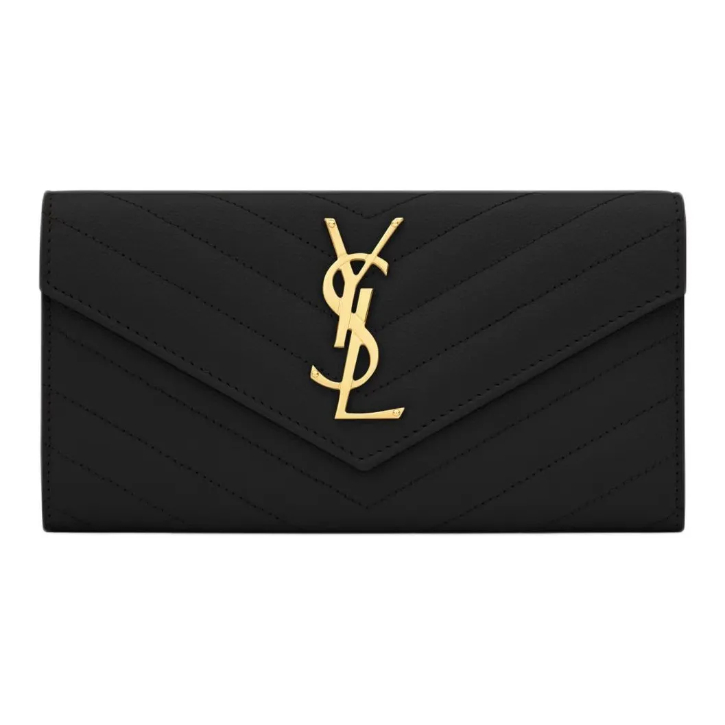 SAINT LAURENT Wallet Monogram Black