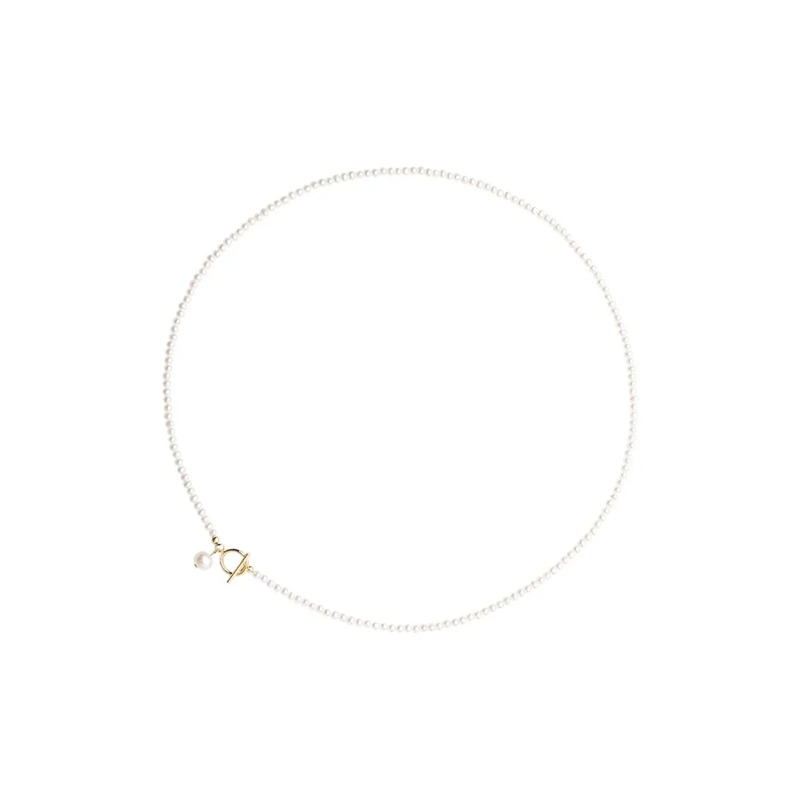 NATURALLYJOJO Искусственная жемчужина Ожерелья Женские Белый Золотой