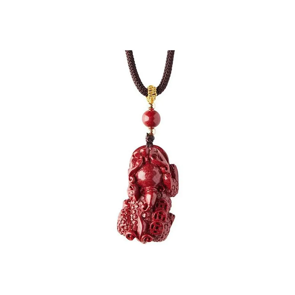 Bubble Scallops Reconstructed Cinnabar Necklaces Unisex