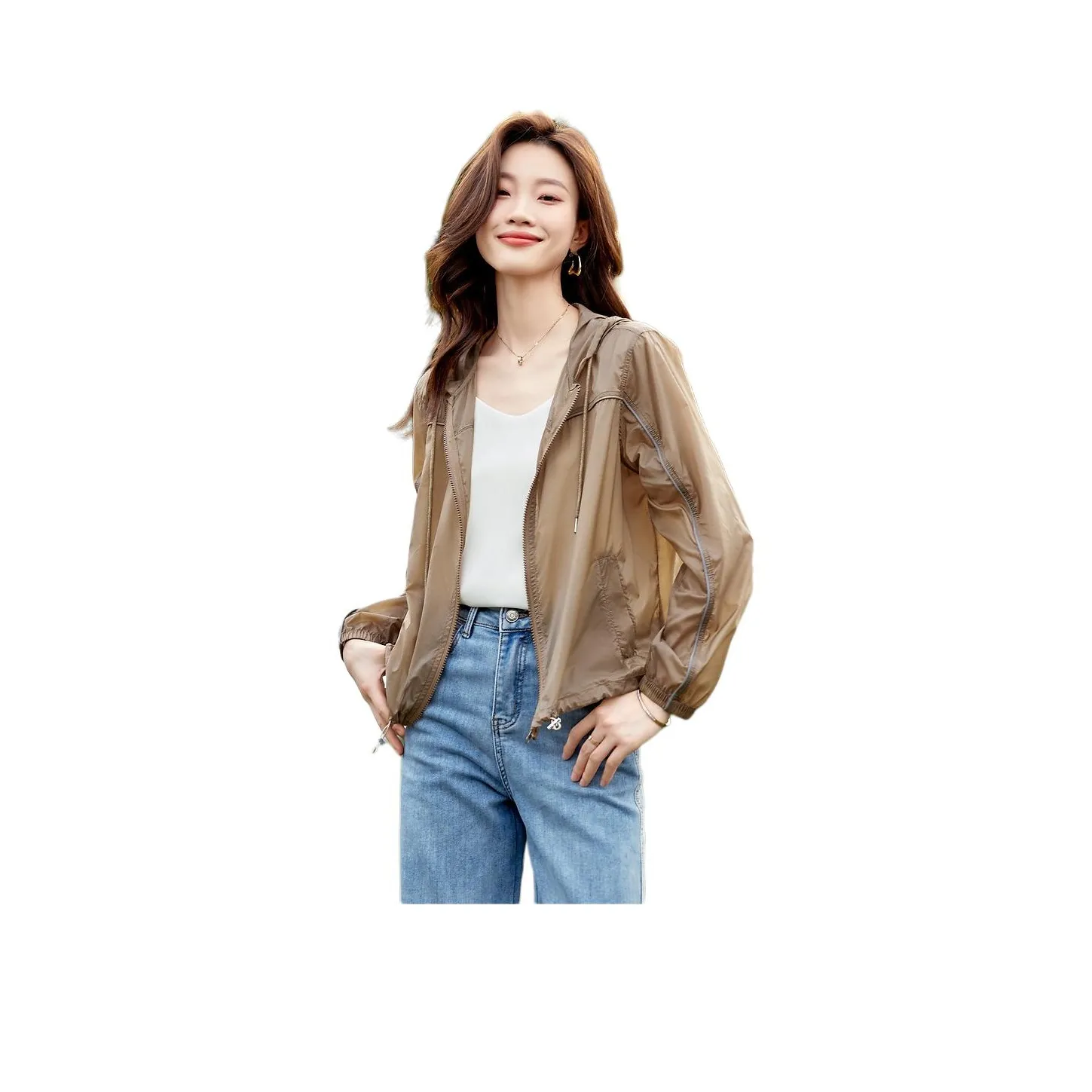 Mo Han Yi Mei Куртки и Пальто Женские Хаки