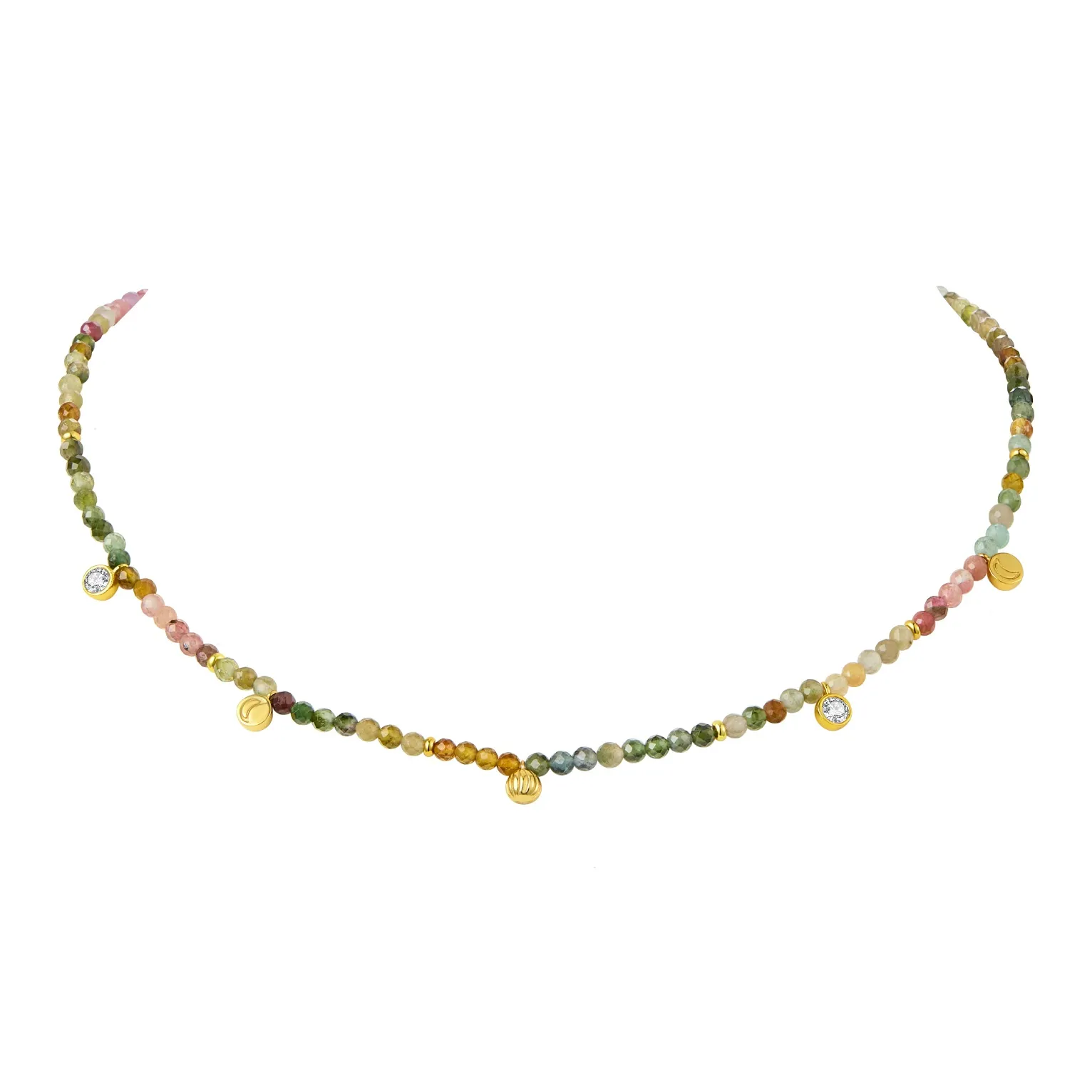 ZEGL Медное покрытие 18К золото Ожерелье Женское