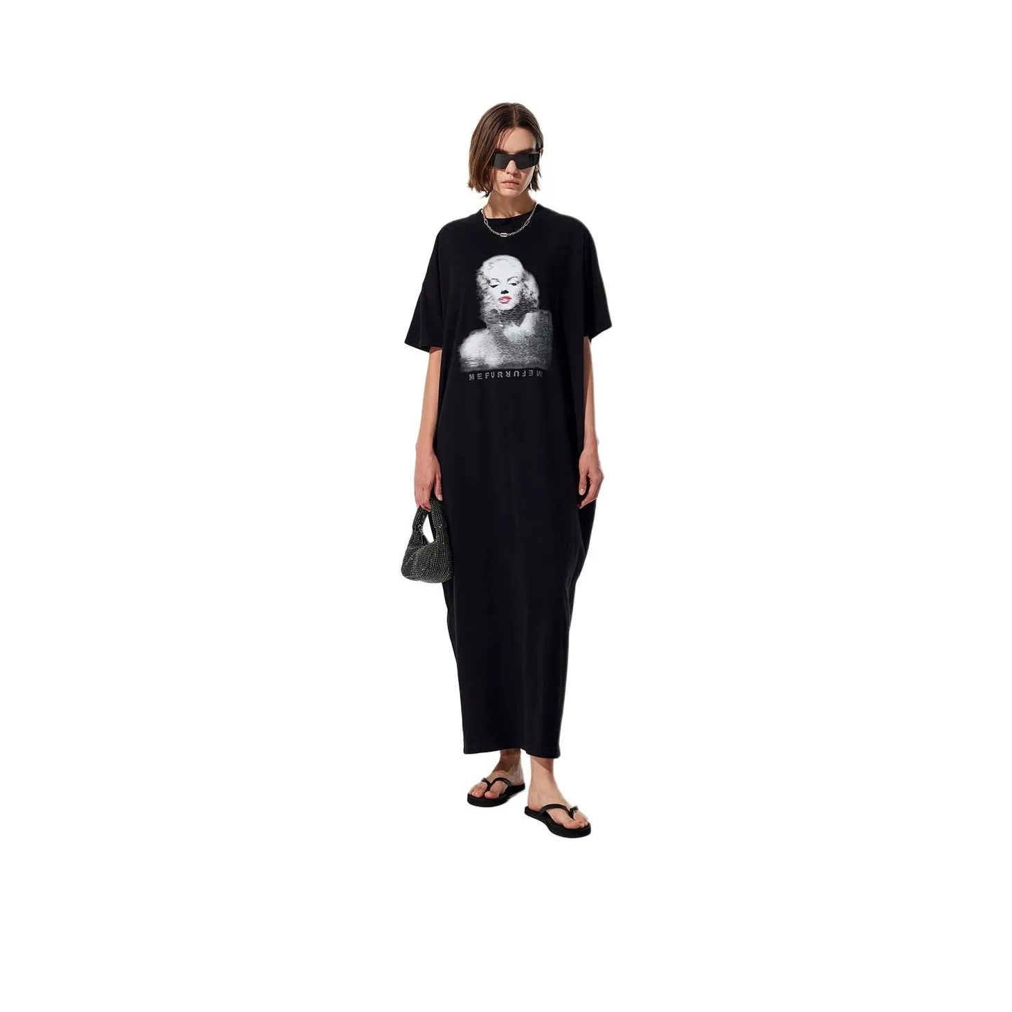 MEFUR Короткий рукав Платье Женское