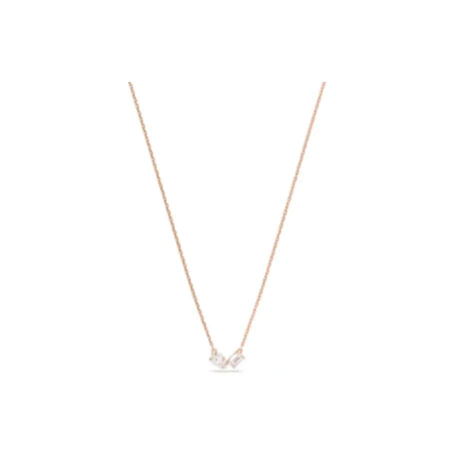 Swarovski Mesmera Стекло Латунь Ожерелья Swarovski Циркон Женские Золото