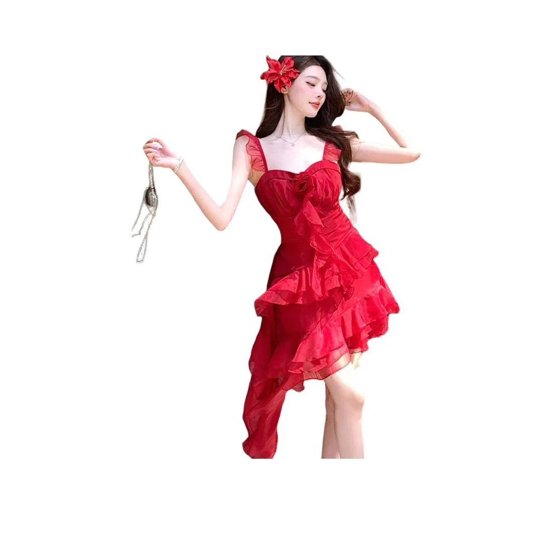 BEAR UNION Red Женские Слиплатья