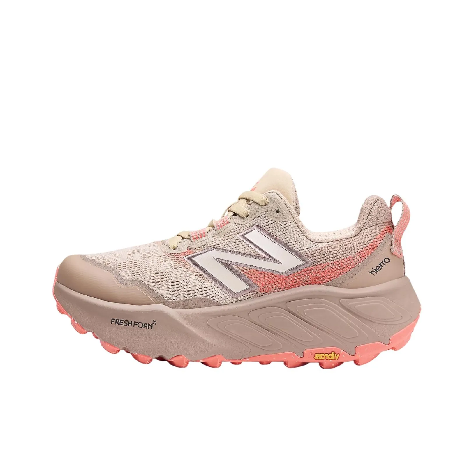 New Balance NB Свежий Foam X Hierro V9 Устойчивый к истиранию Дышащий Низкий Топ Повседневные Беговые кроссовки Женские Тауповый