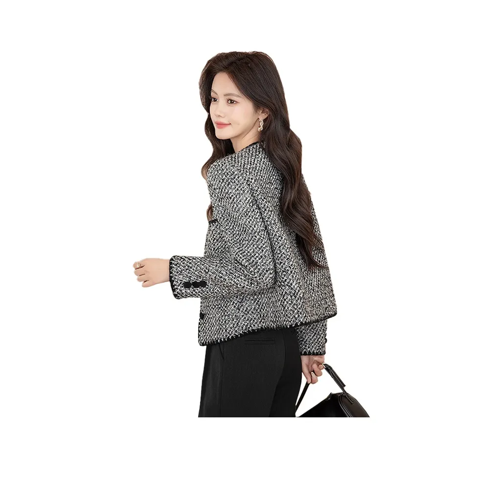 Cypress House Cropped Coat Women's Black White
