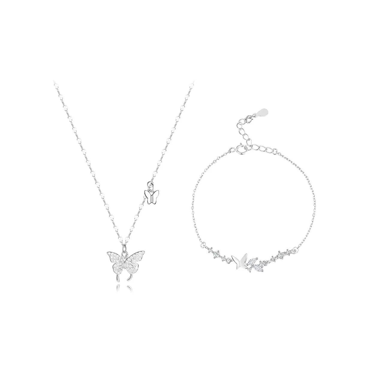 MUYAN Сплав Starlight Ожерелье с бабочкой Комбинация Набор Женские