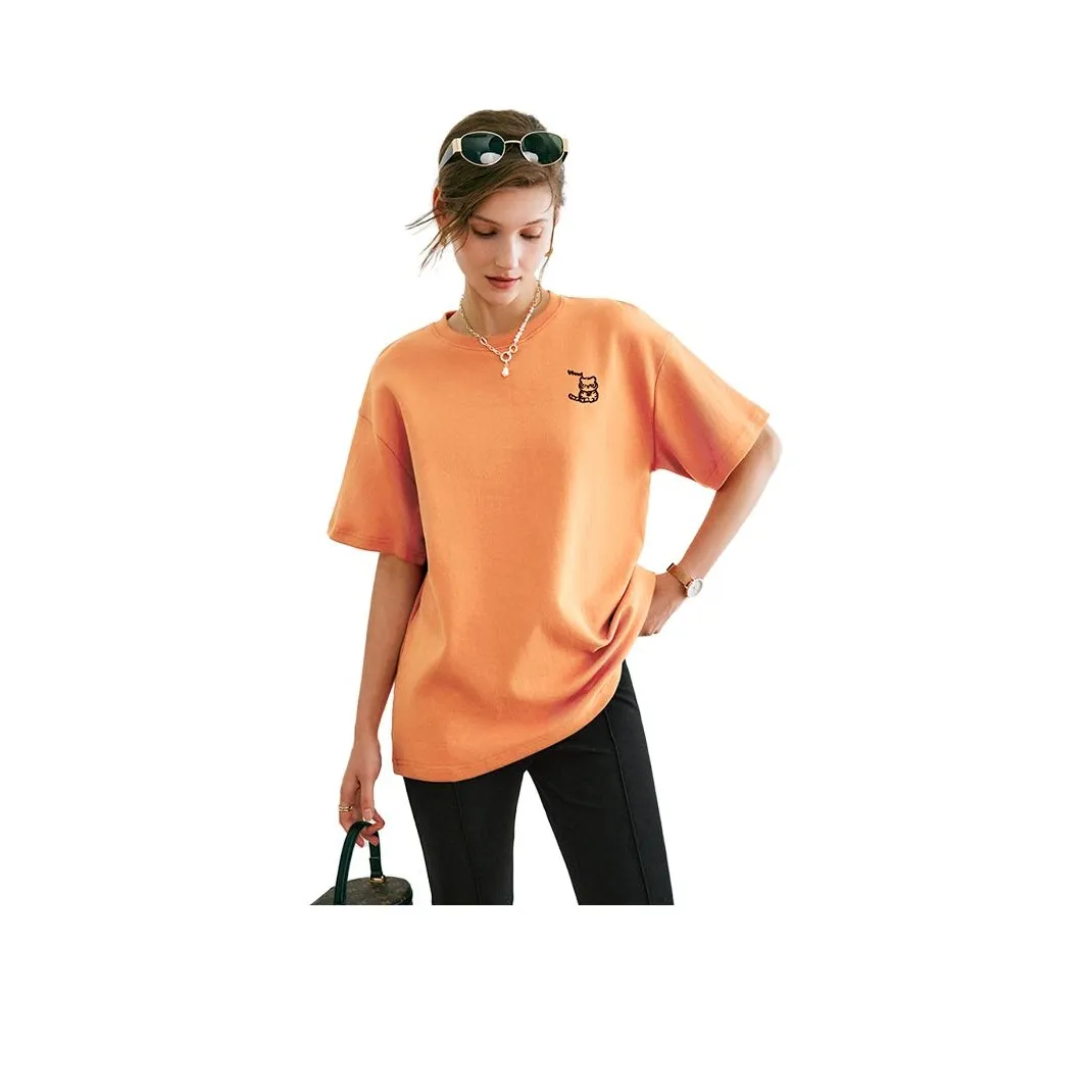 Olrain T Shirts Women's Orange