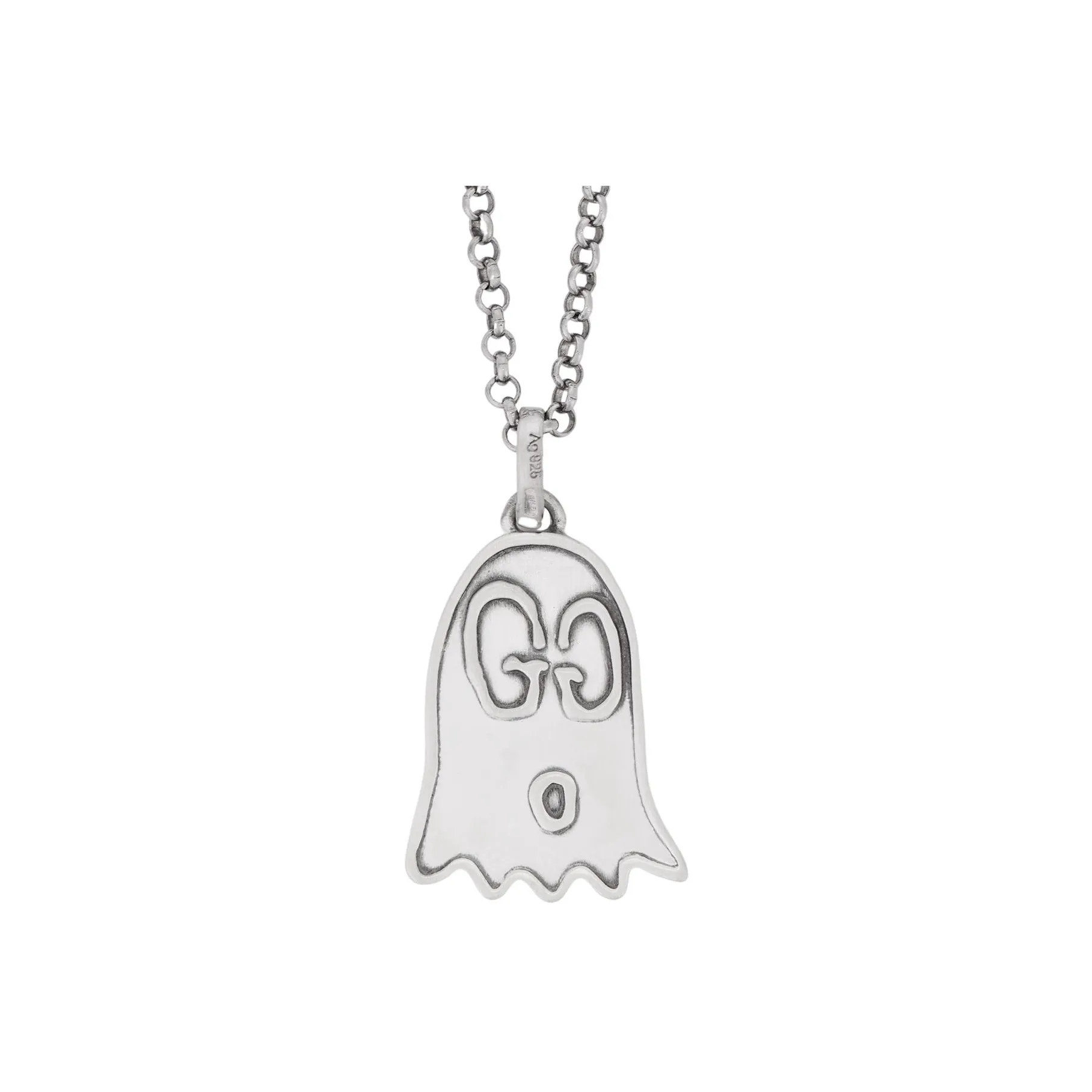 GUCCI Ghost 925 Sterling Silver Necklaces Women's