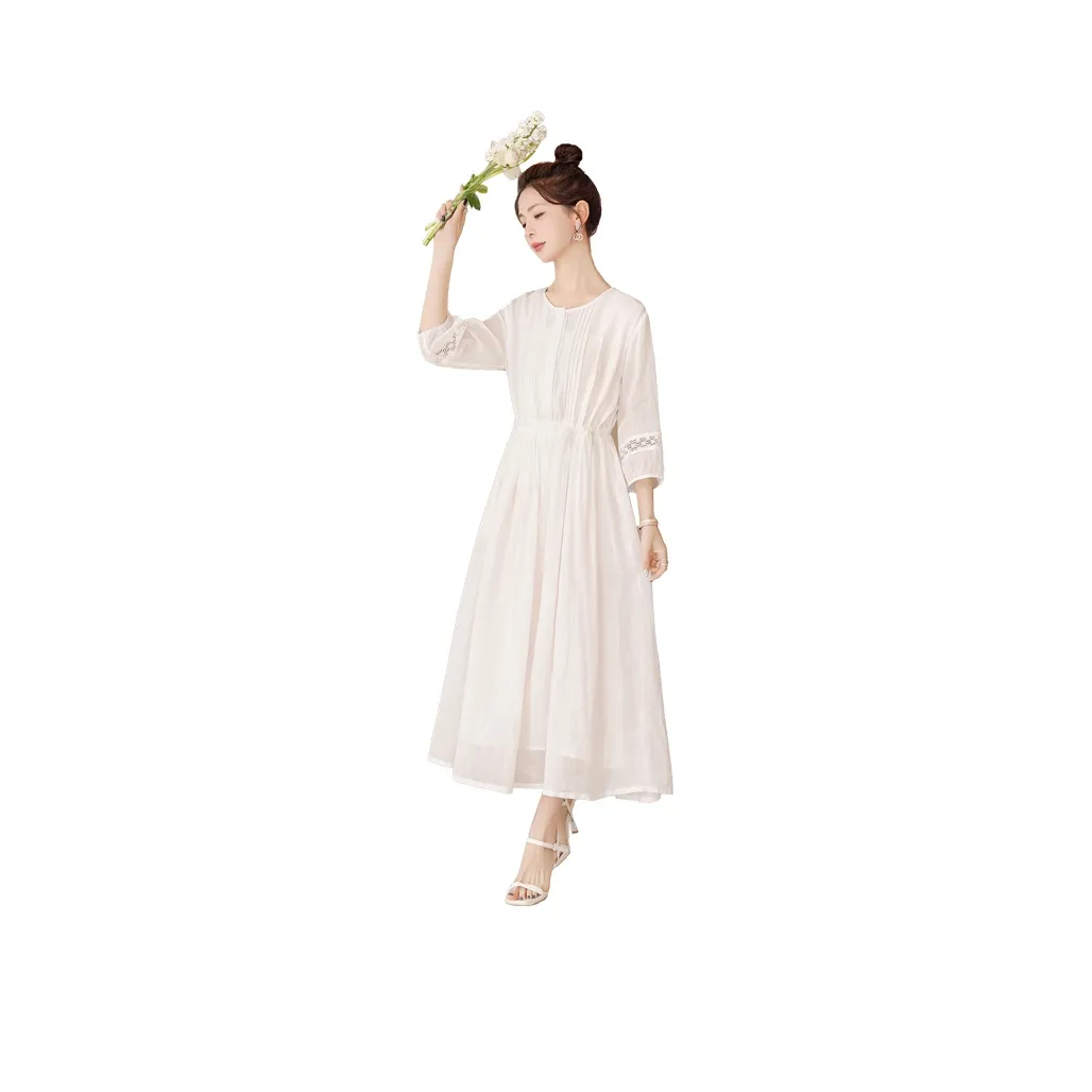 Cypress House Long Sleeved Dress Women's White