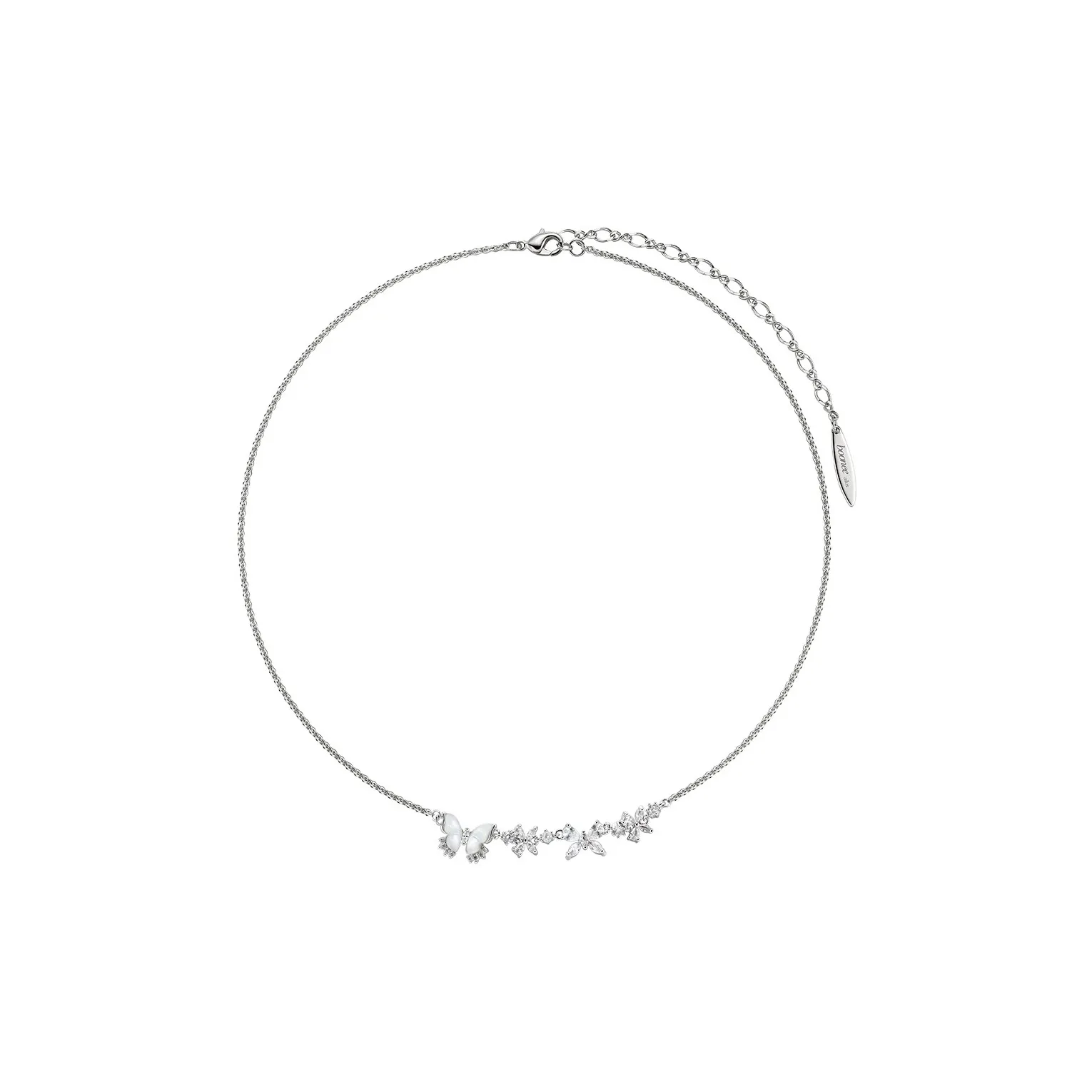 BOONEE ALUS Белое золото с покрытием медные ожерелья женские