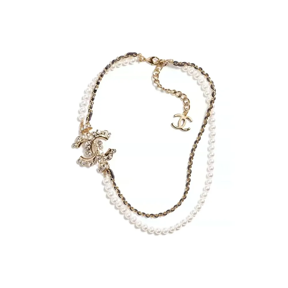 CHANEL 2023 Cc Rhinestone Choker