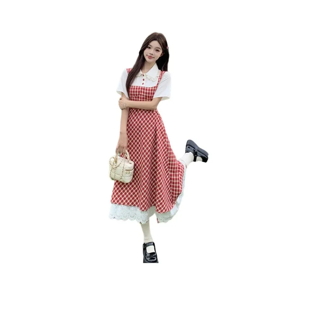 HTHK Короткий рукав Платье Женское