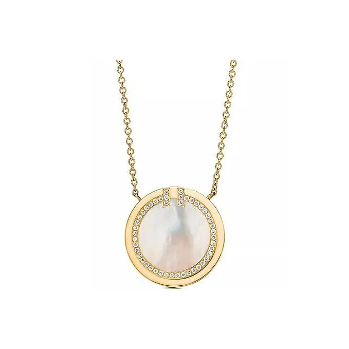 TIFFANY & CO. T 18K Gold Necklaces Women's Gold