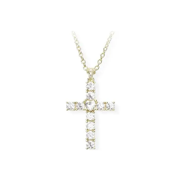 CHIARA FERRAGNI Zircon Water Coated 18K Gold Italian Advanced Luxury Necklace Unisex Gold