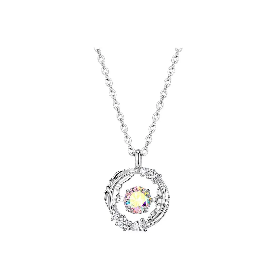 KADER Magic Apple Series 925 Sterling Silver Necklaces Women's Two Tone Optional Box