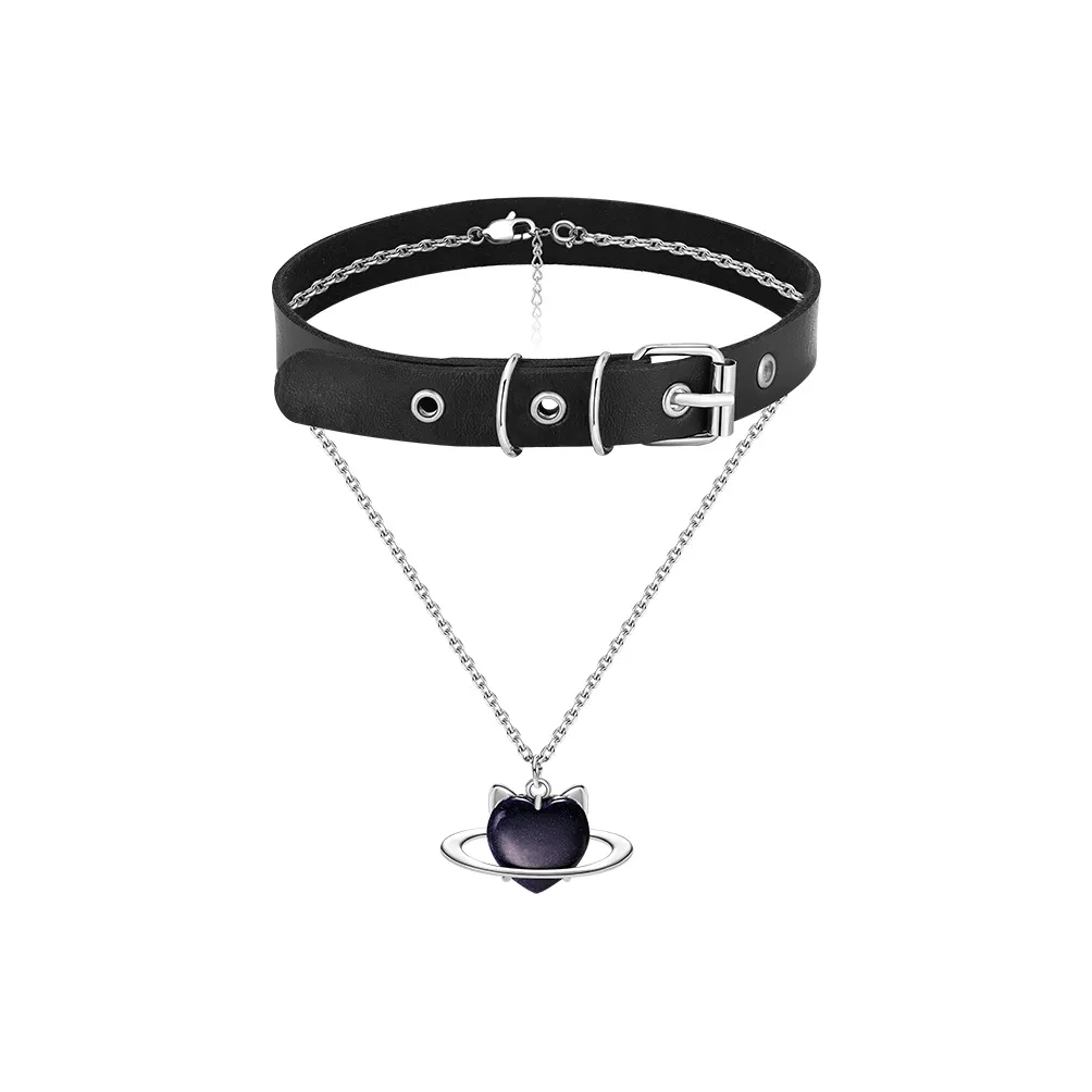 PEACE CAT Кожа Ожерелья Женские