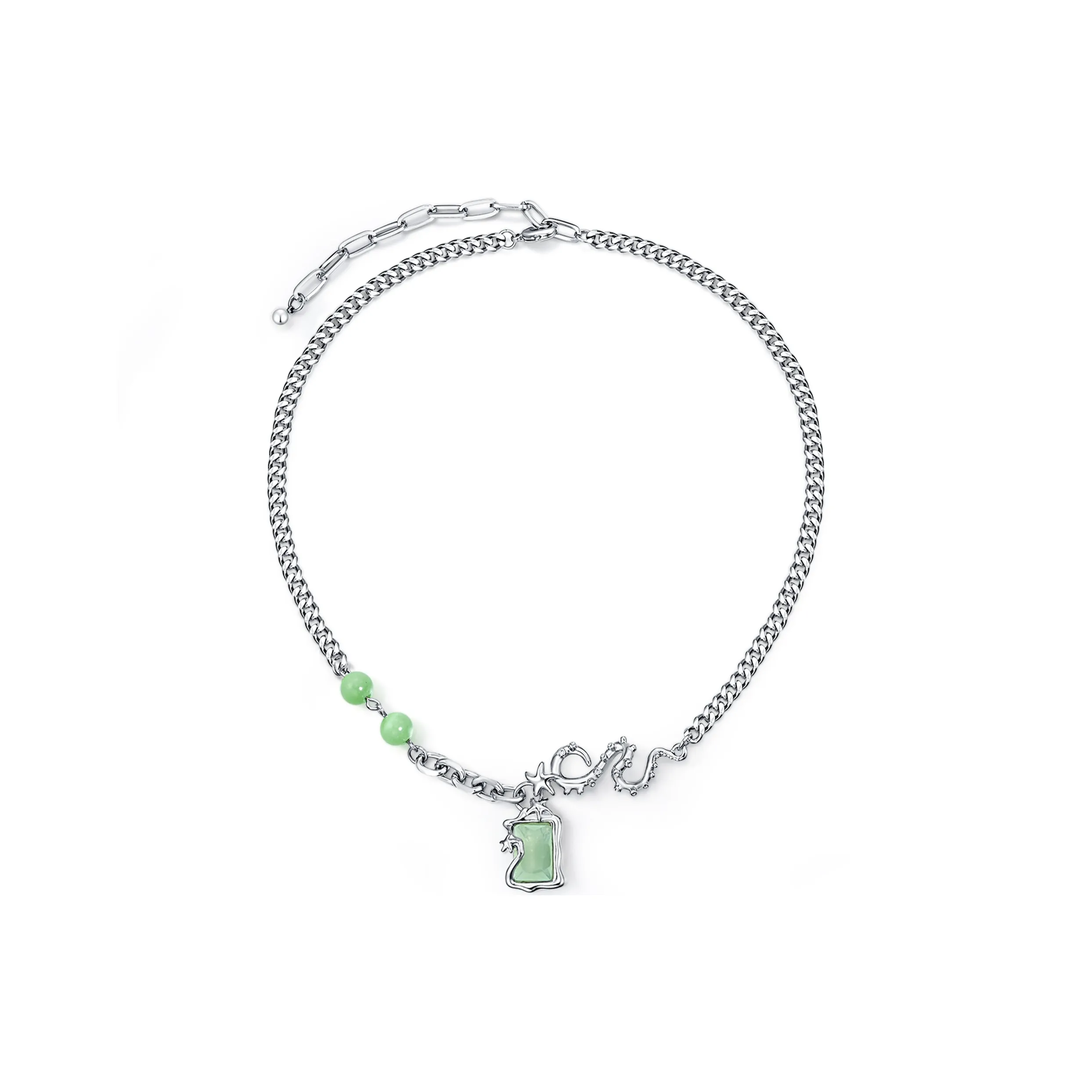 TEEX Ожерелье Зеленый Унисекс