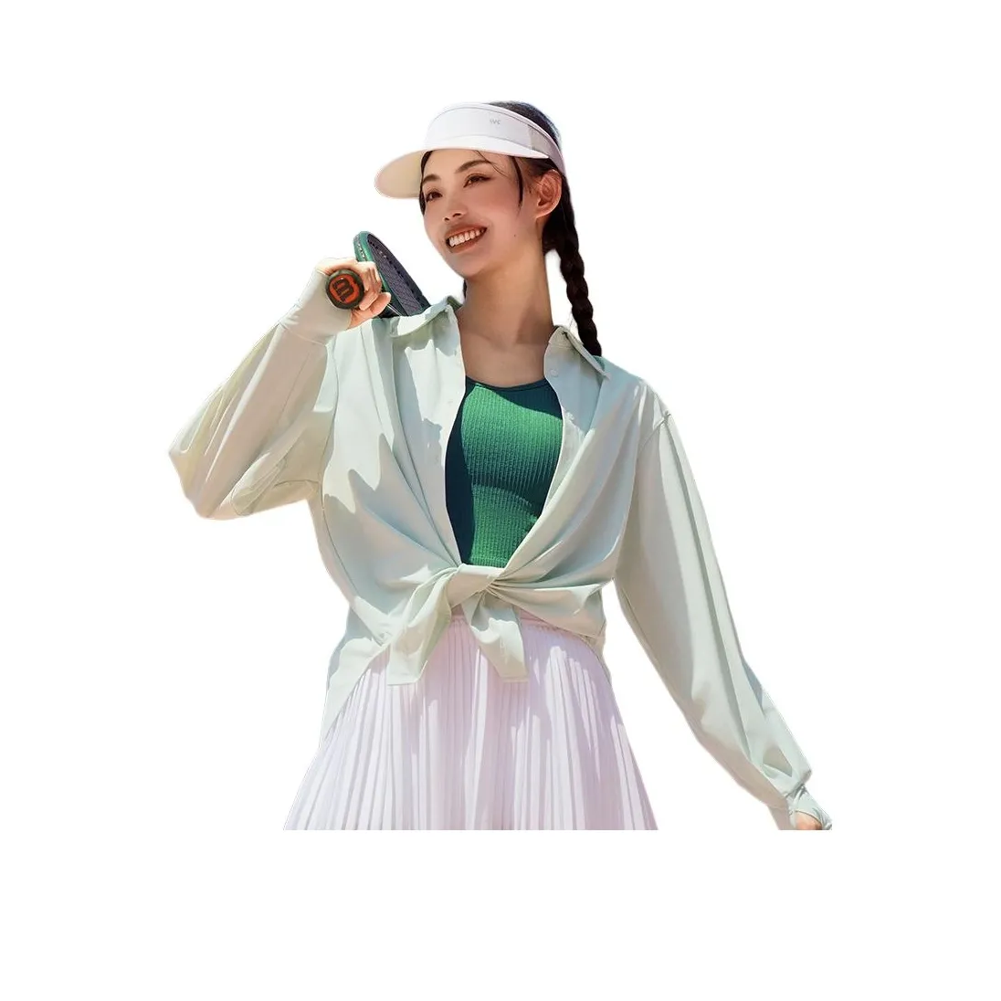 Meesu Fitness Clothing Women's Mint Green Sun Protection Clothing