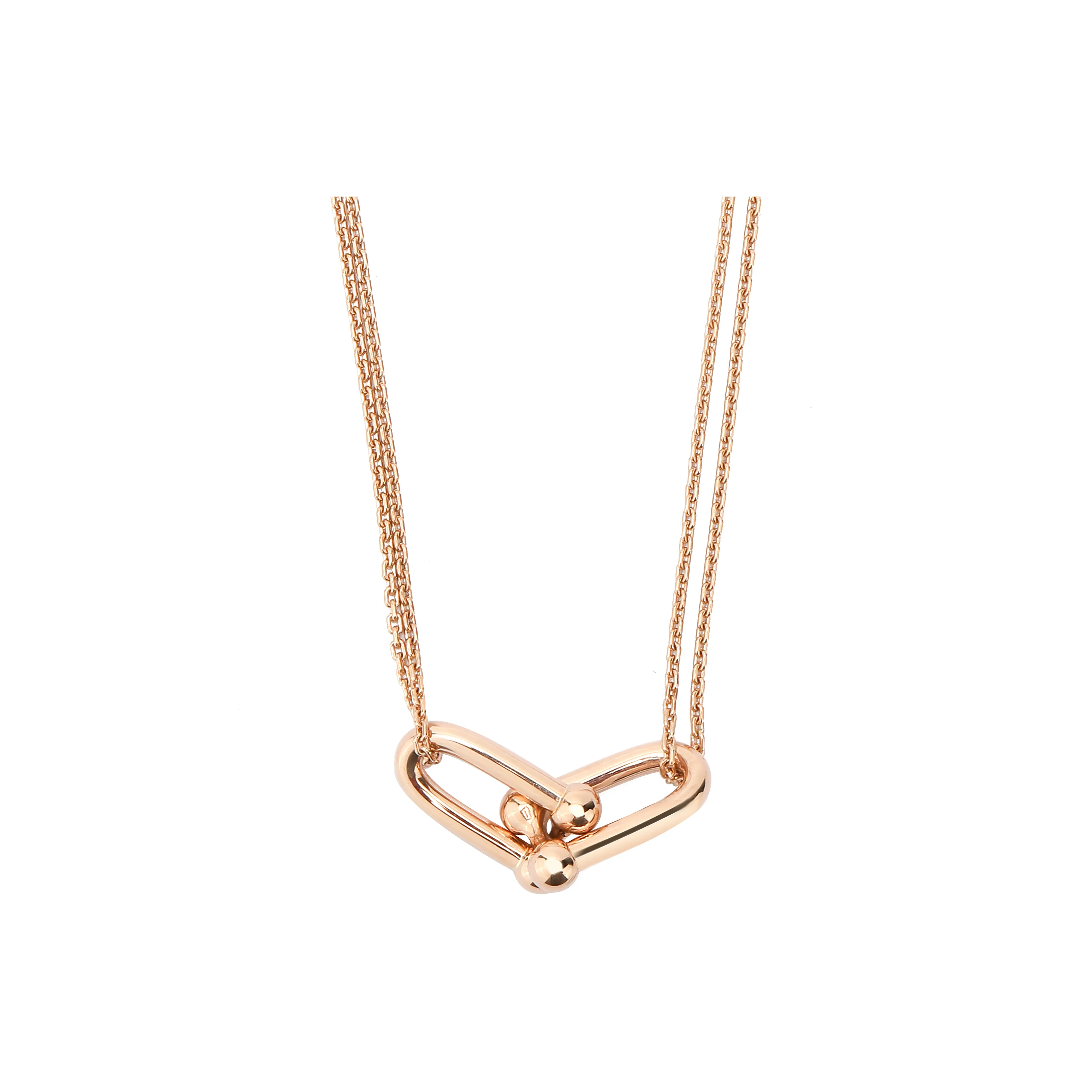 TIFFANY & CO. HardWear Collection 18K Rose Gold Necklaces Women's