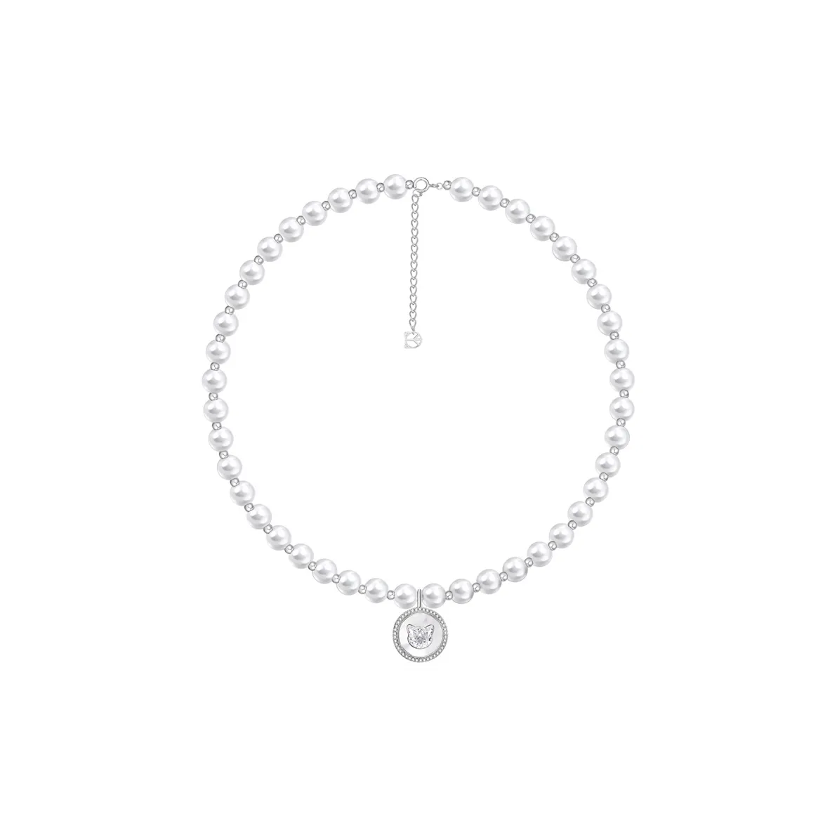 PEACE & CAT Copper Artificial Pearl Necklaces Women's