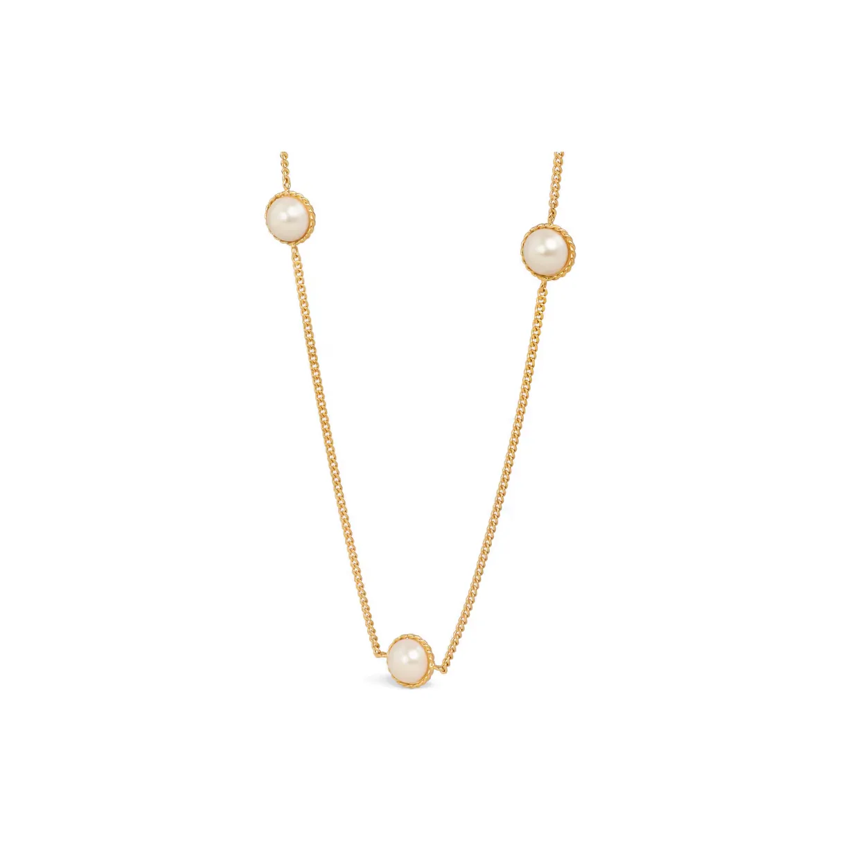 CELINE Brass Necklaces Women's Gold