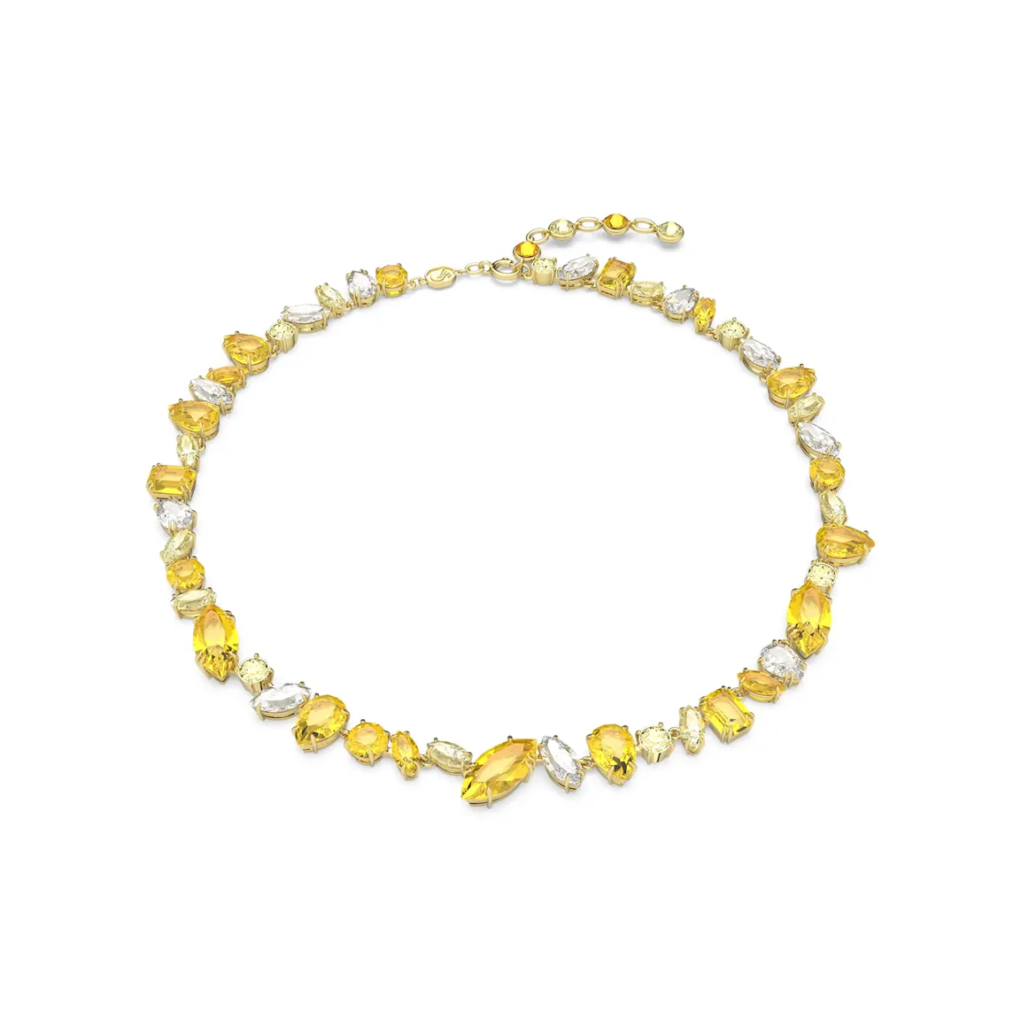 Swarovski Gema Faux Crystal Necklaces Women's Yellow