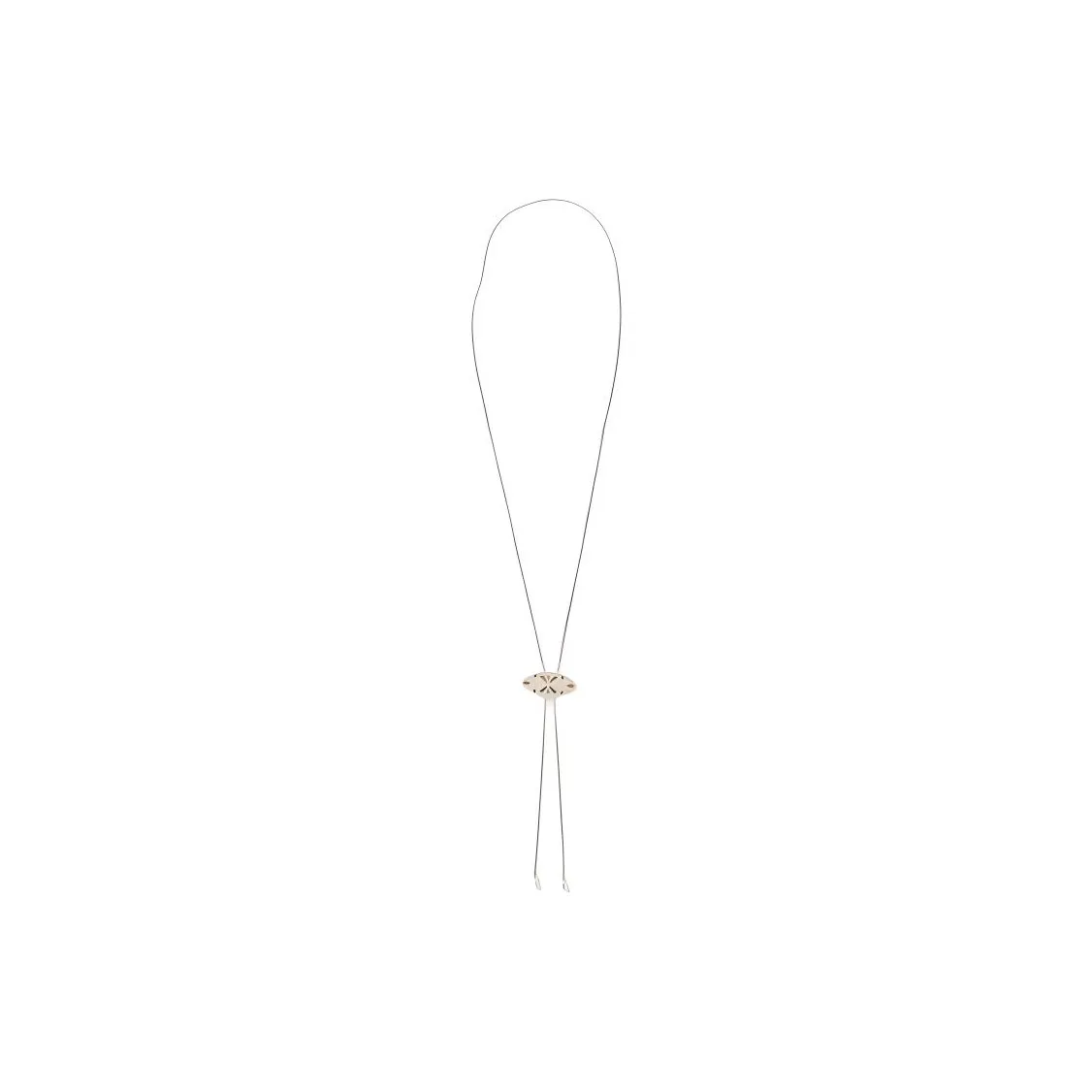 Agete 925 Sterling Silver With Shell And Moonstone Necklaces Unisex Silver