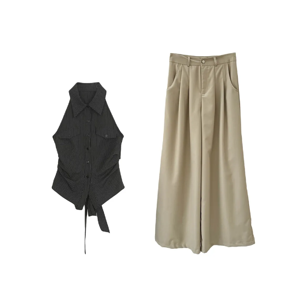 Aghr Двухкомпонентный Набор Женские Повседневные Костюмы